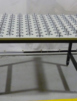 All Metal Roller Top Table