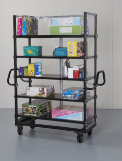 Calstone 5-shelf rebin cart p