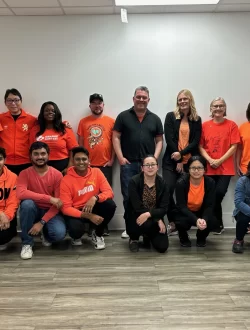 Calstone staff wore orange today to remember Phyllis and honour the children who did and did not survive Indian Residential Schools.