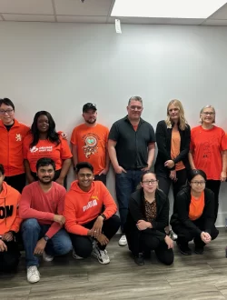 Calstone staff wore orange today to remember Phyllis and honour the children who did and did not survive Indian Residential Schools.